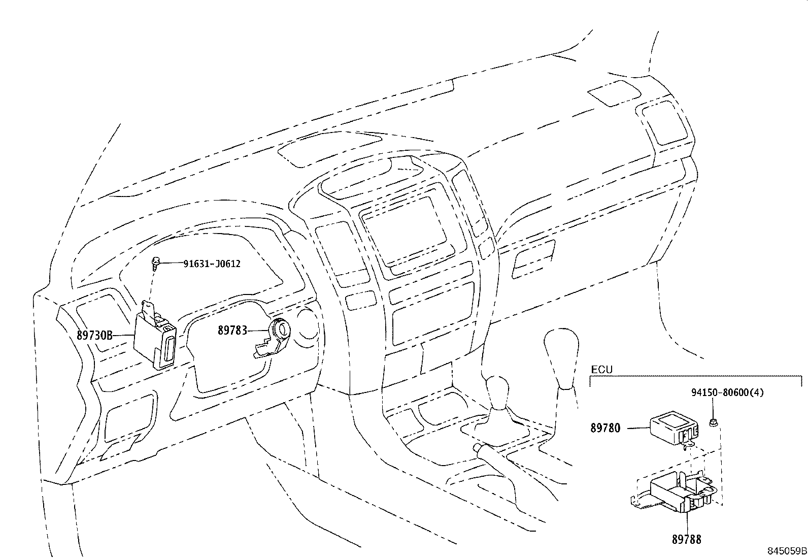 Toyota 89730-60061 COMPUTER ASSY, THEFT WARNING