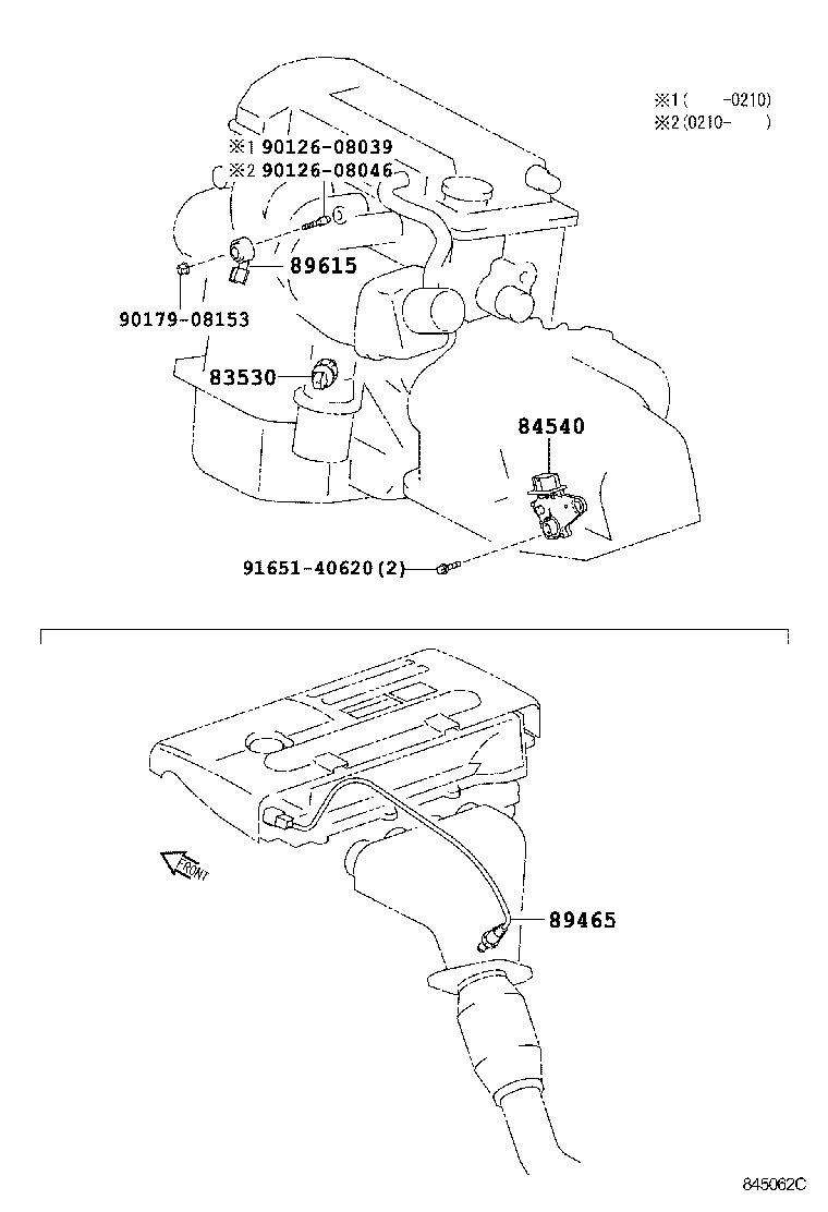 84152-21020 SWITCH, HEADLAMP LEVELING product image