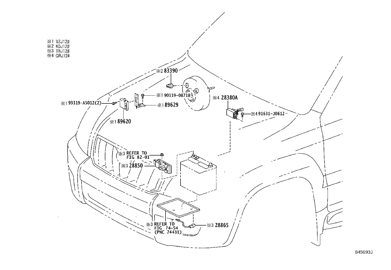 82730-60070 BLOCK ASSY, INSTRUMENT PANEL JUNCTION product image