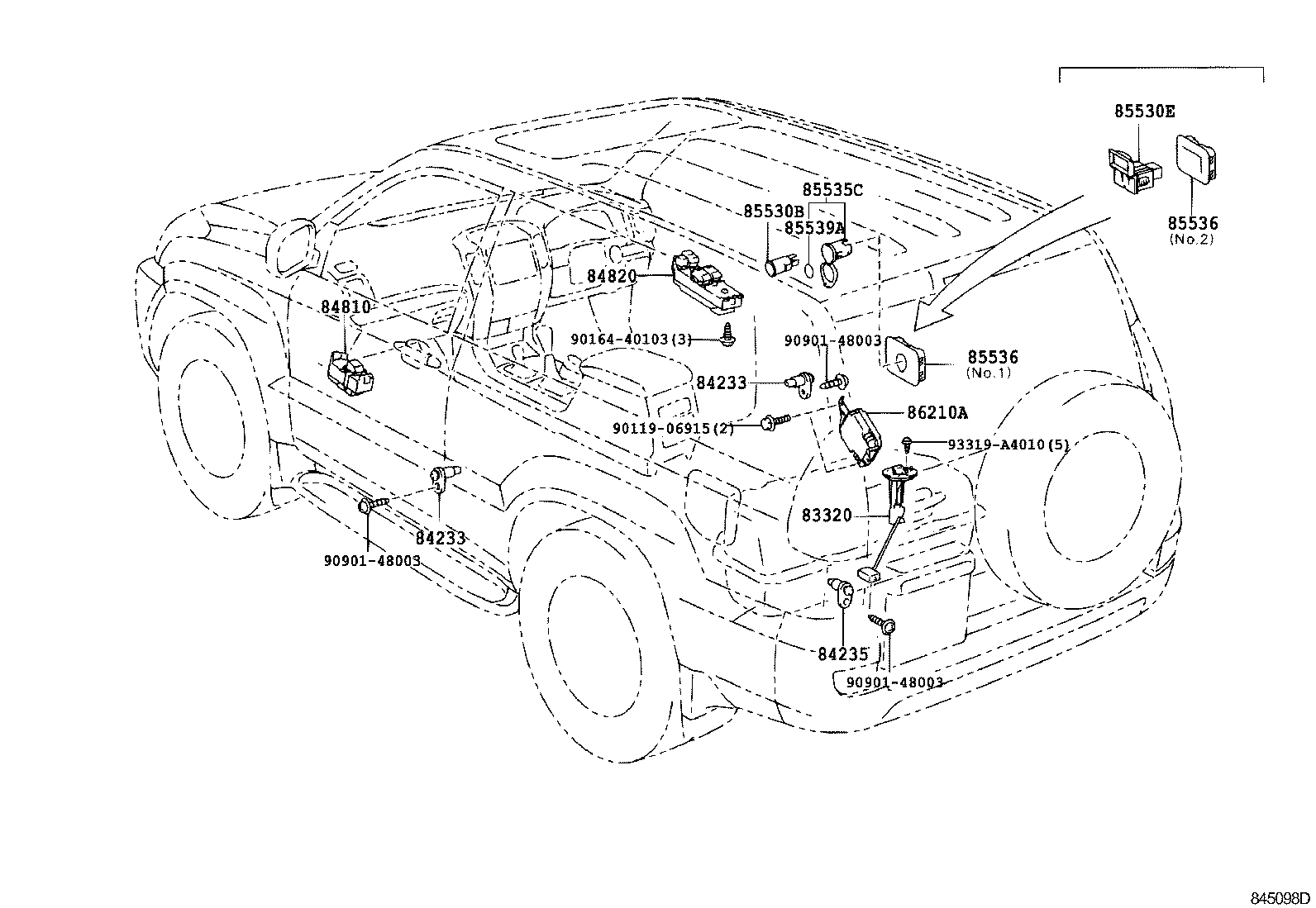 82730-60070 BLOCK ASSY, INSTRUMENT PANEL JUNCTION product image