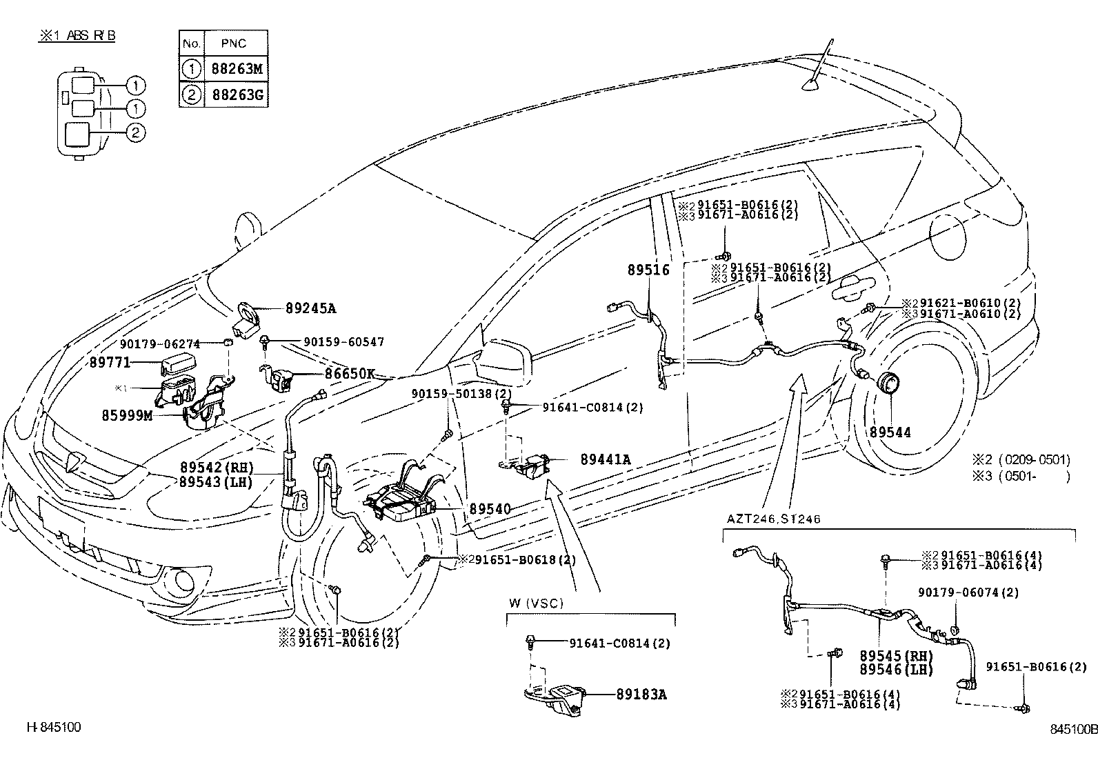 89545-21030 SENSOR, SPEED, REAR RH product image