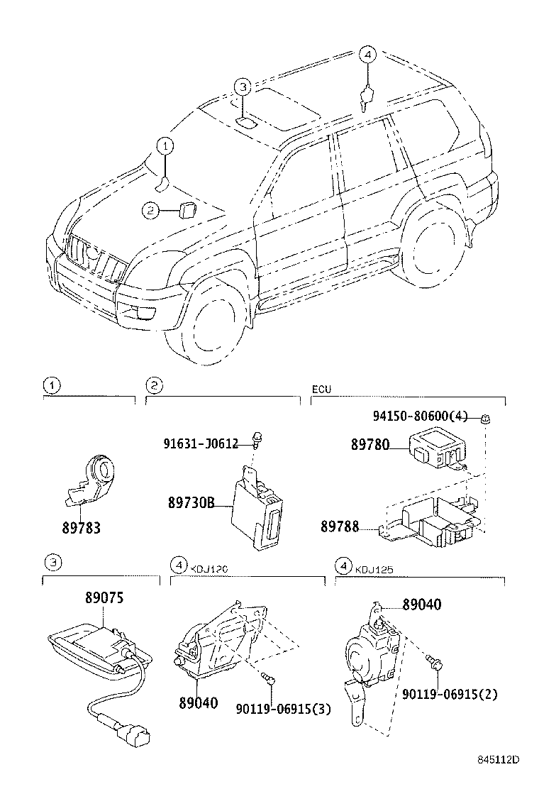89780-60341 COMPUTER ASSY, TRANSPONDER KEY product image