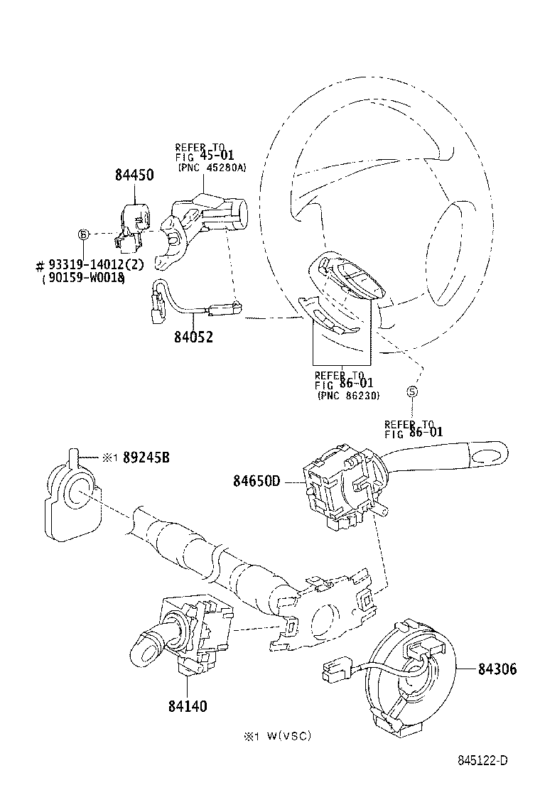 84820-02090 MASTER SWITCH ASSY, POWER WINDOW REGULATOR product image