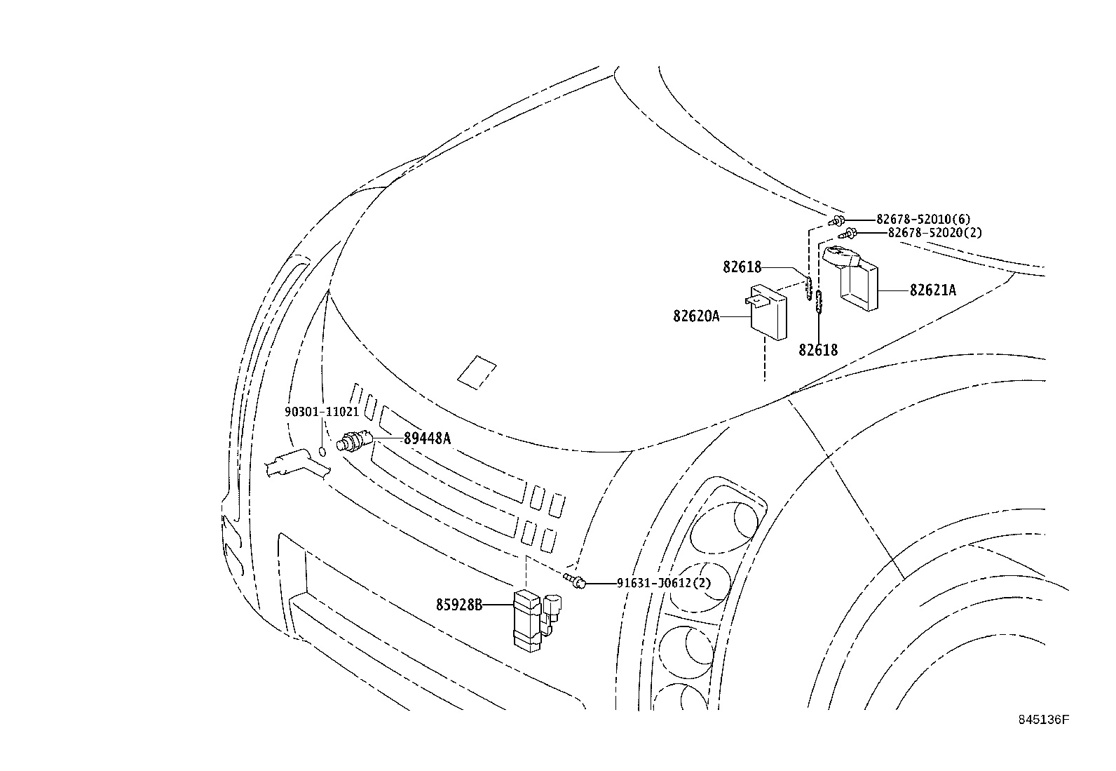 82621-52051 COVER, FUSIBLE LINK product image