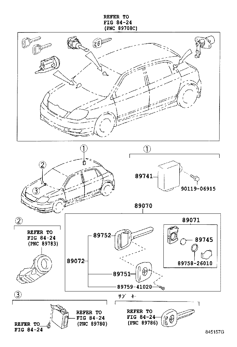 89071-26010 MODULE SET, TRANSMITTER SUB-ASSY, DOOR CONTROL product image