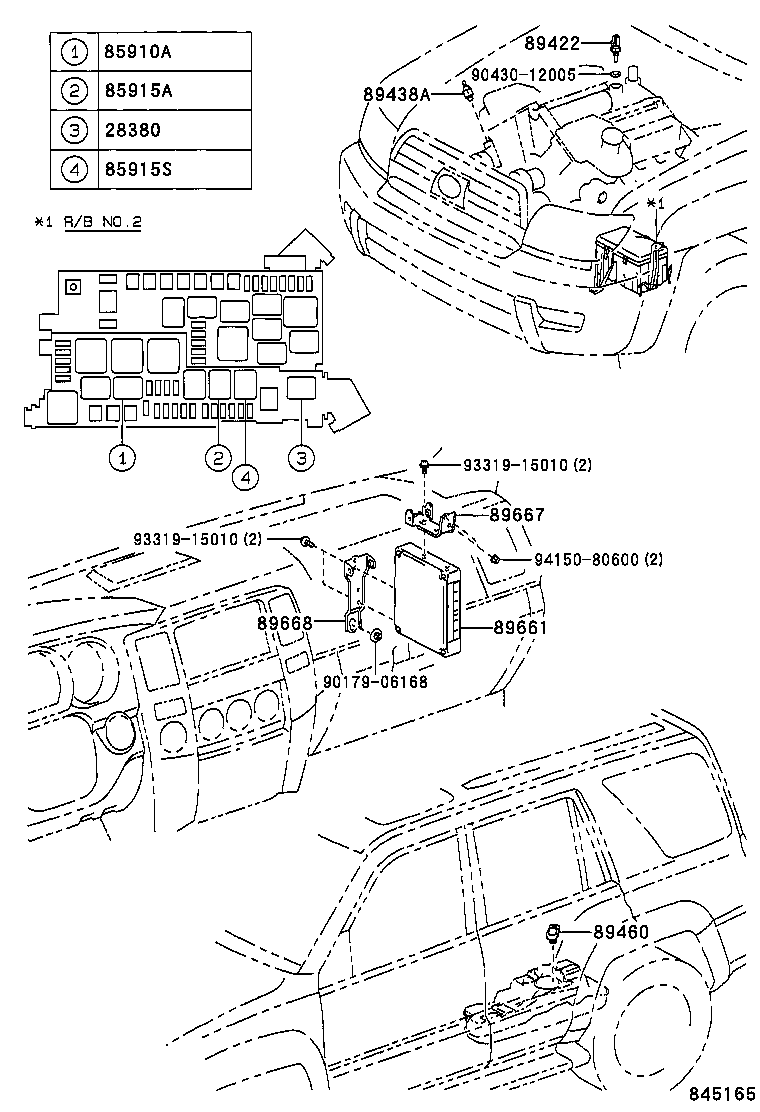89589-60010 BRACKET, INJECTOR DRIVER product image
