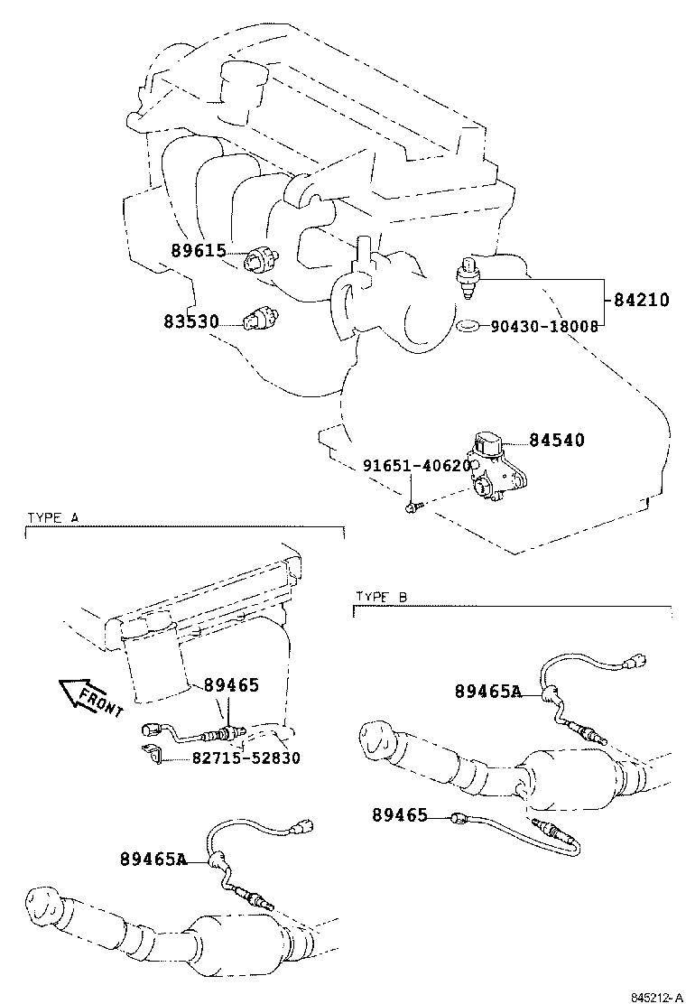 84152-52020 SWITCH, HEADLAMP LEVELING product image