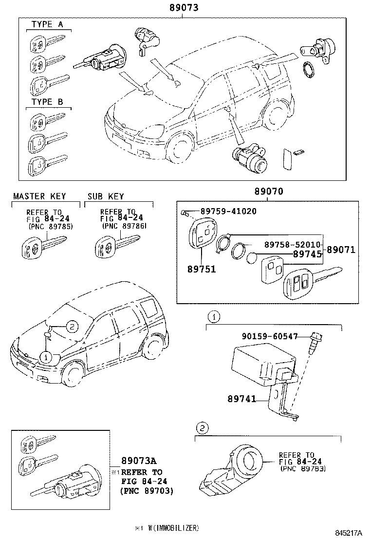 89071-33100 MODULE SET, TRANSMITTER SUB-ASSY, DOOR CONTROL product image