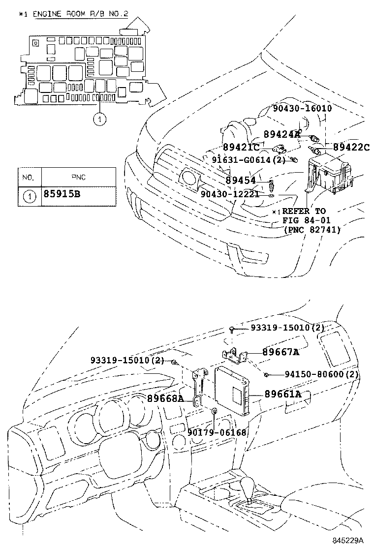 89666-35500 COMPUTER, ENGINE CONTROL product image