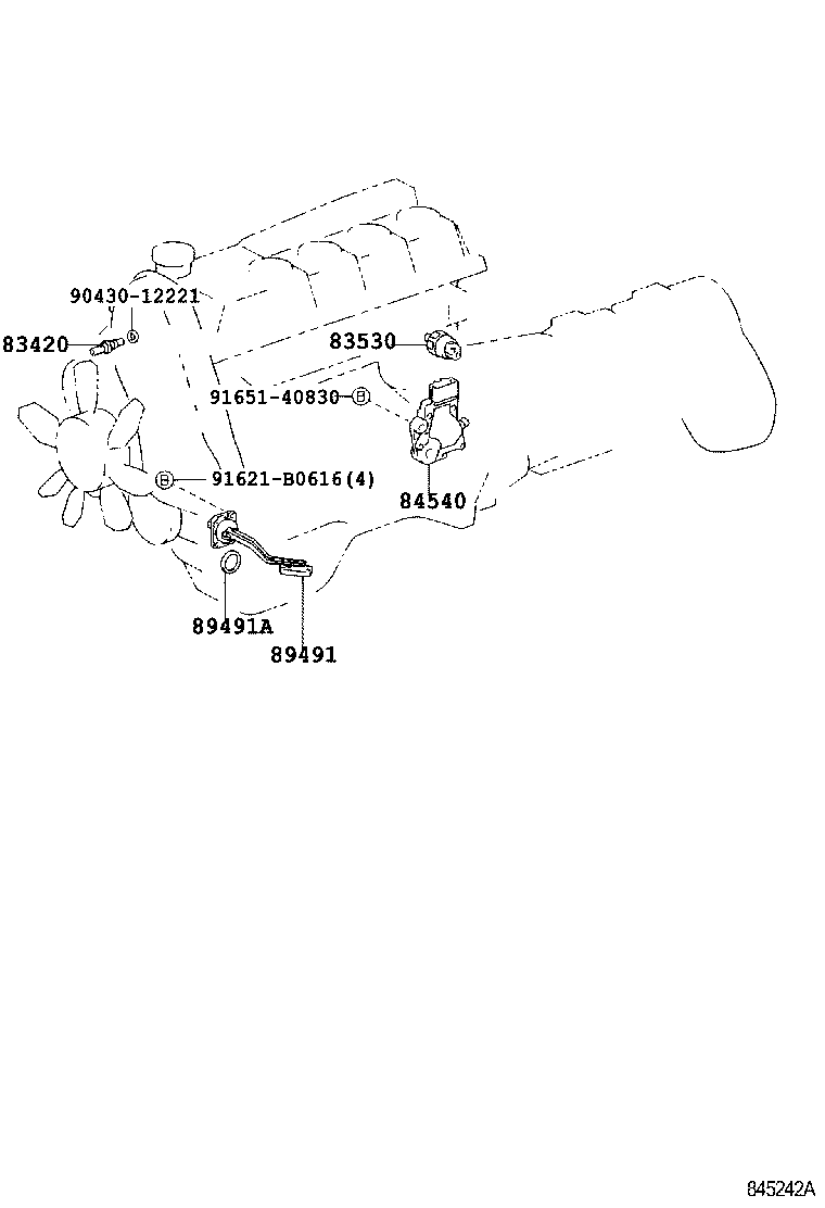 89629-60020 BRACKET, IGNITER ASSY product image