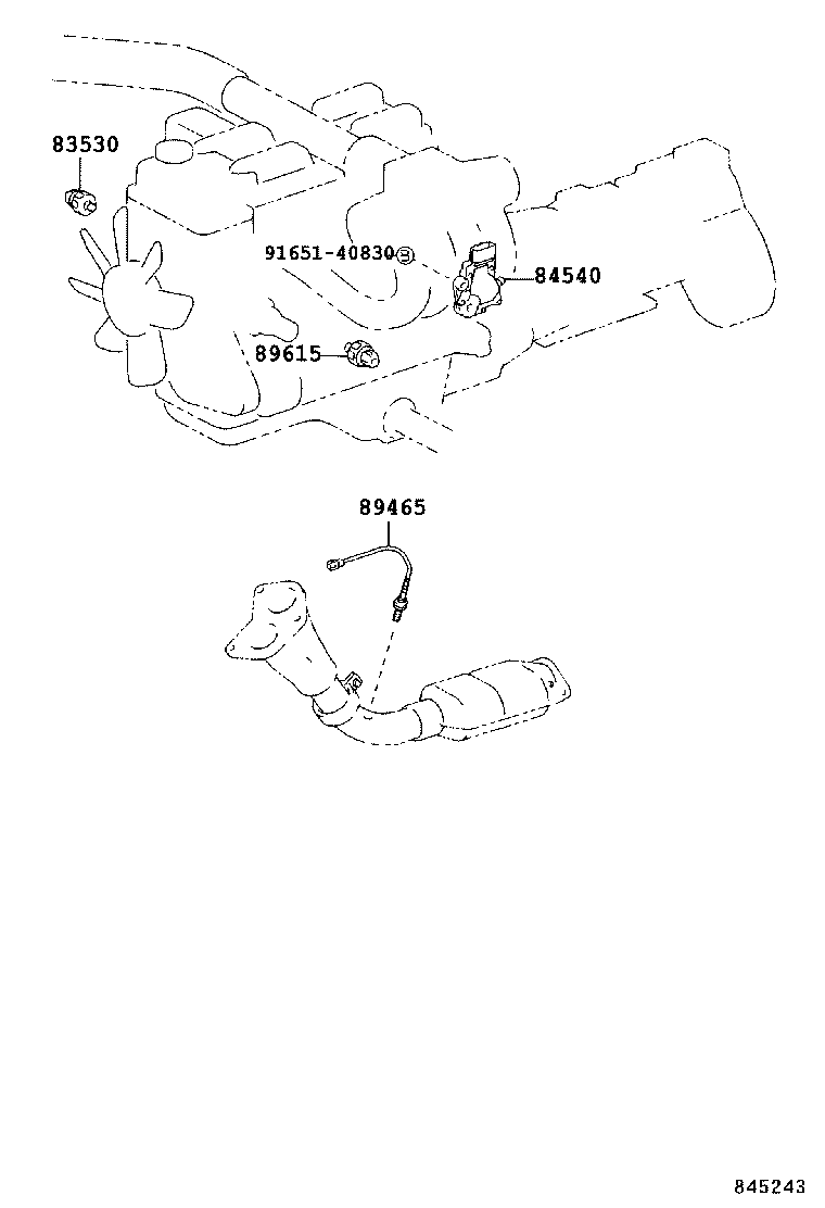 89629-60020 BRACKET, IGNITER ASSY product image