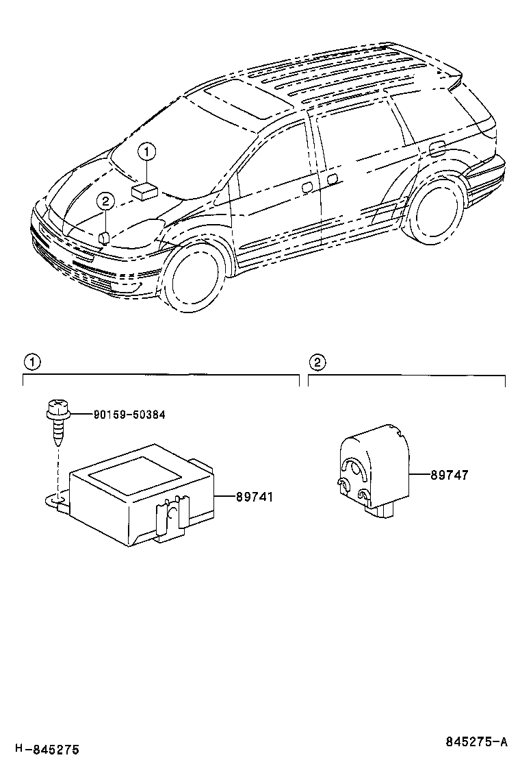Toyota 89741-AE010 RECEIVER, DOOR CONTROL
