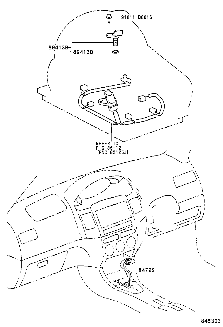 84722-0D020 SWITCH, TRANSMISSION CONTROL product image