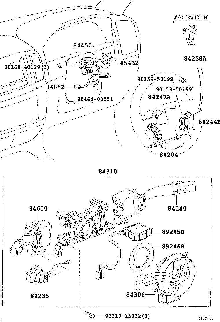 55905-60280 KNOB SUB-ASSY, CONTROL product image