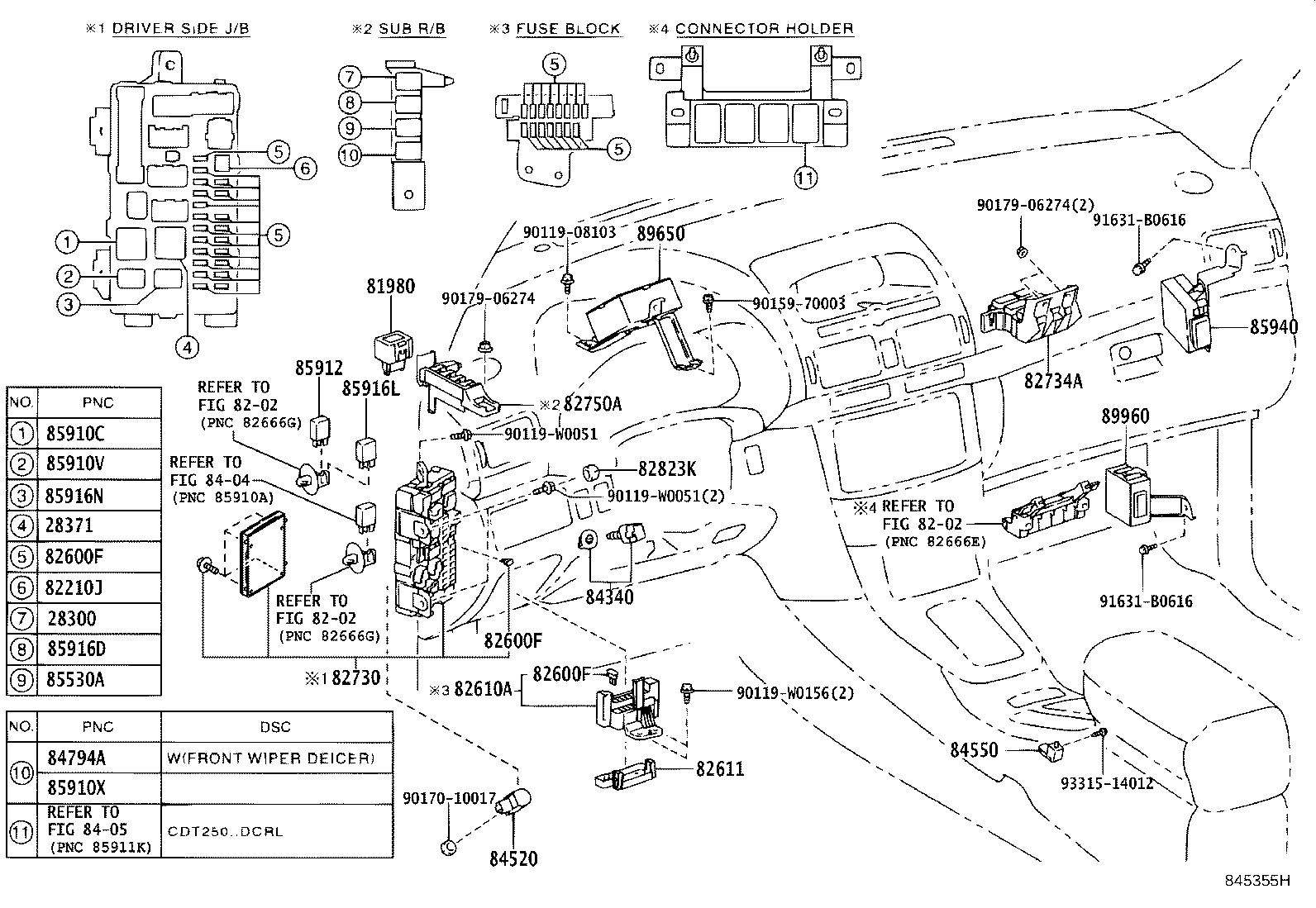 82662-05091 COVER, RELAY BLOCK, UPPER, NO.1 product image