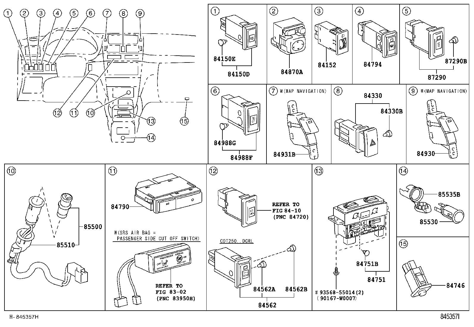 82662-05091 COVER, RELAY BLOCK, UPPER, NO.1 product image