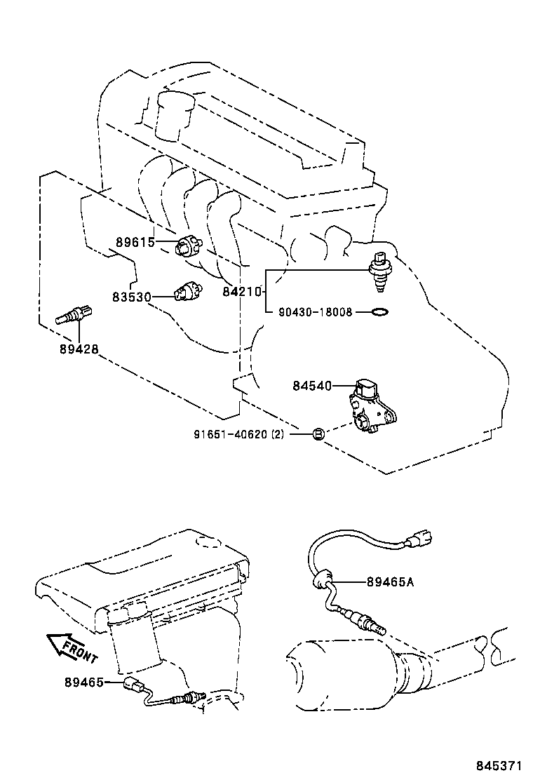 82662-52010 COVER, RELAY BLOCK, UPPER, NO.1 product image
