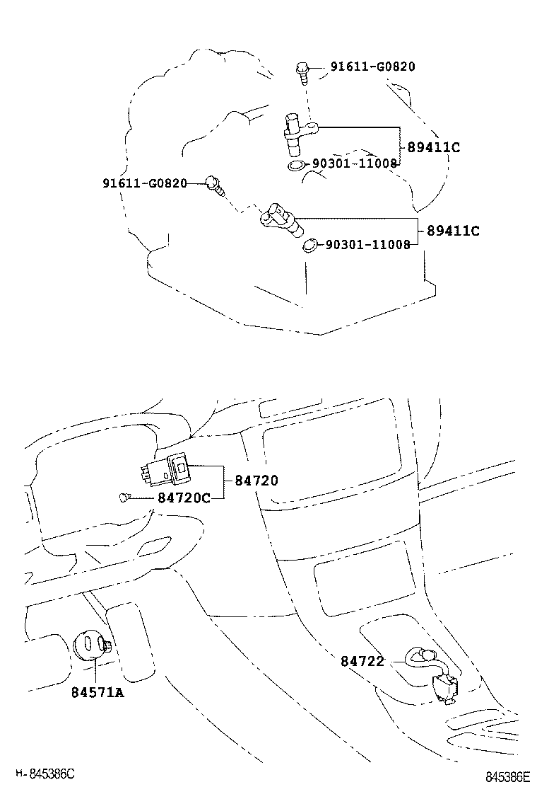 84720-05030 SWITCH ASSY, PATTERN SELECT product image