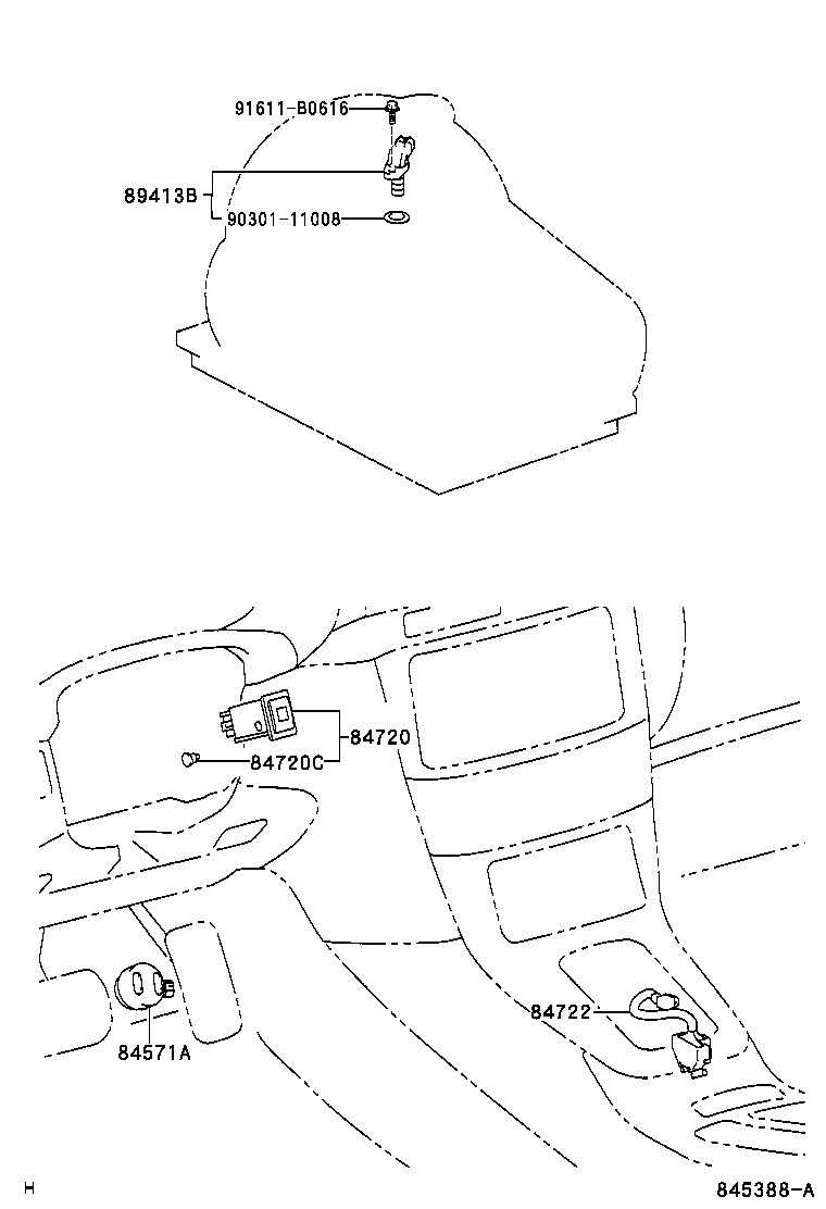 84720-05030 SWITCH ASSY, PATTERN SELECT product image
