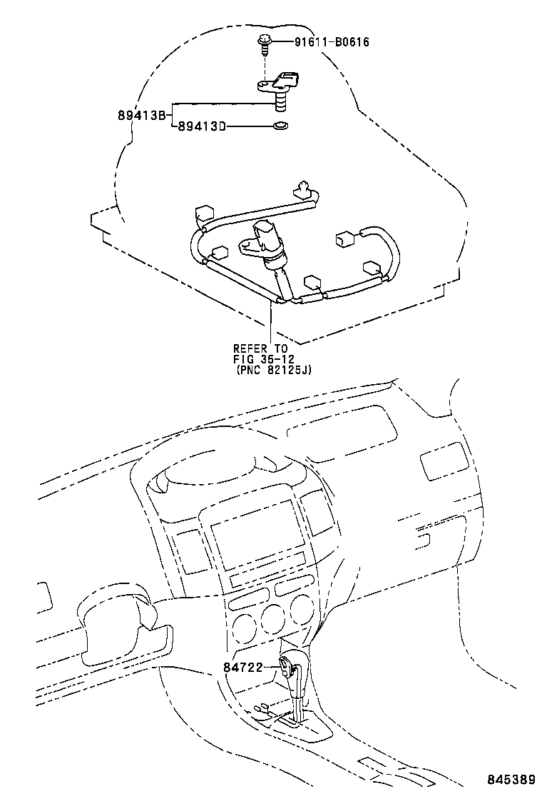 84722-0D020 SWITCH, TRANSMISSION CONTROL product image