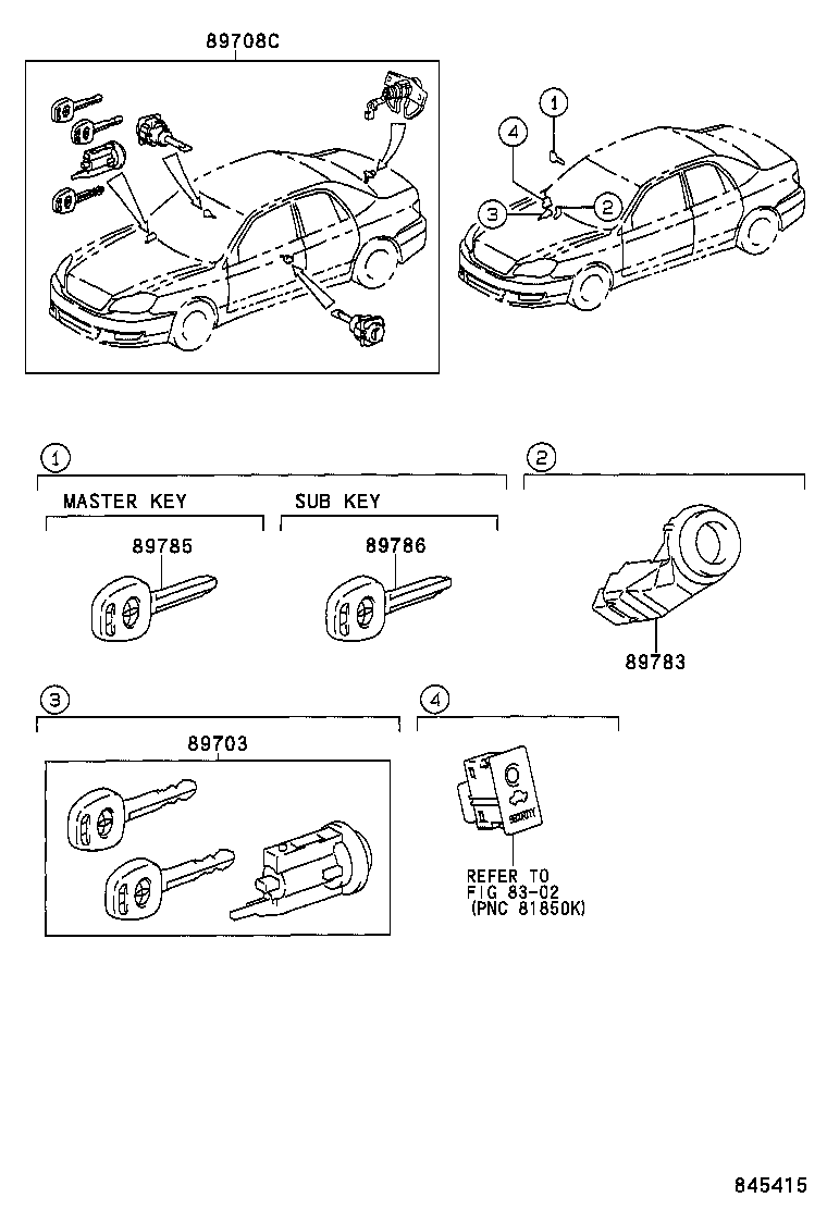 84243-02020 SWITCH, THEFT WARNING COURTESY product image