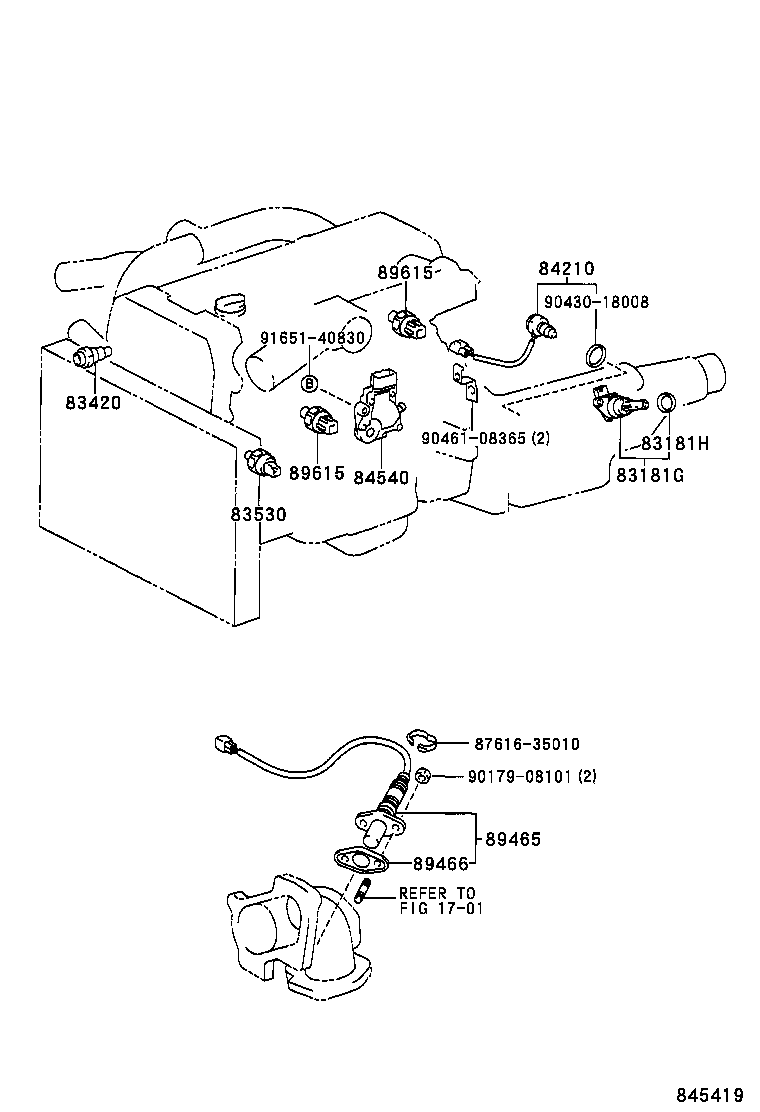 84165-22030 SWITCH, REAR FOG LAMP product image