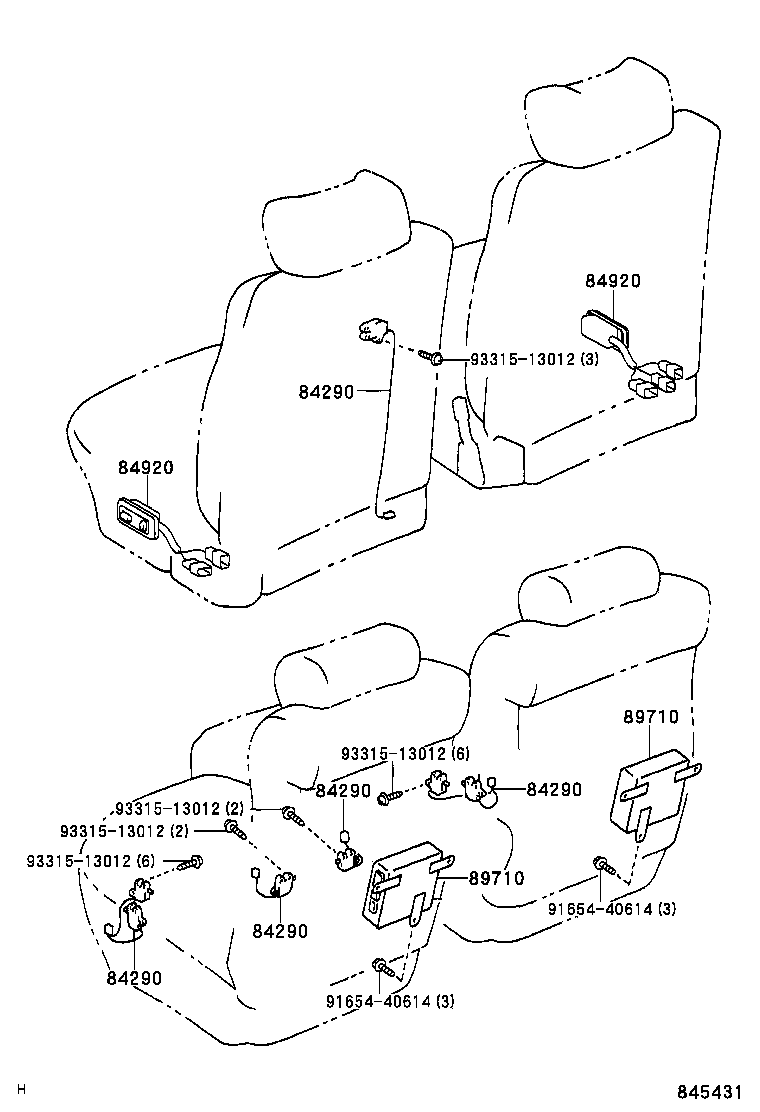 84140-40030 SWITCH ASSY, HEADLAMP DIMMER product image