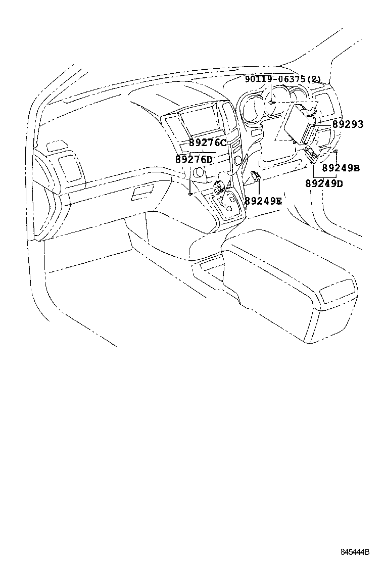 89408-48010 SENSOR SUB-ASSY, HEIGHT CONTROL, REAR LH product image