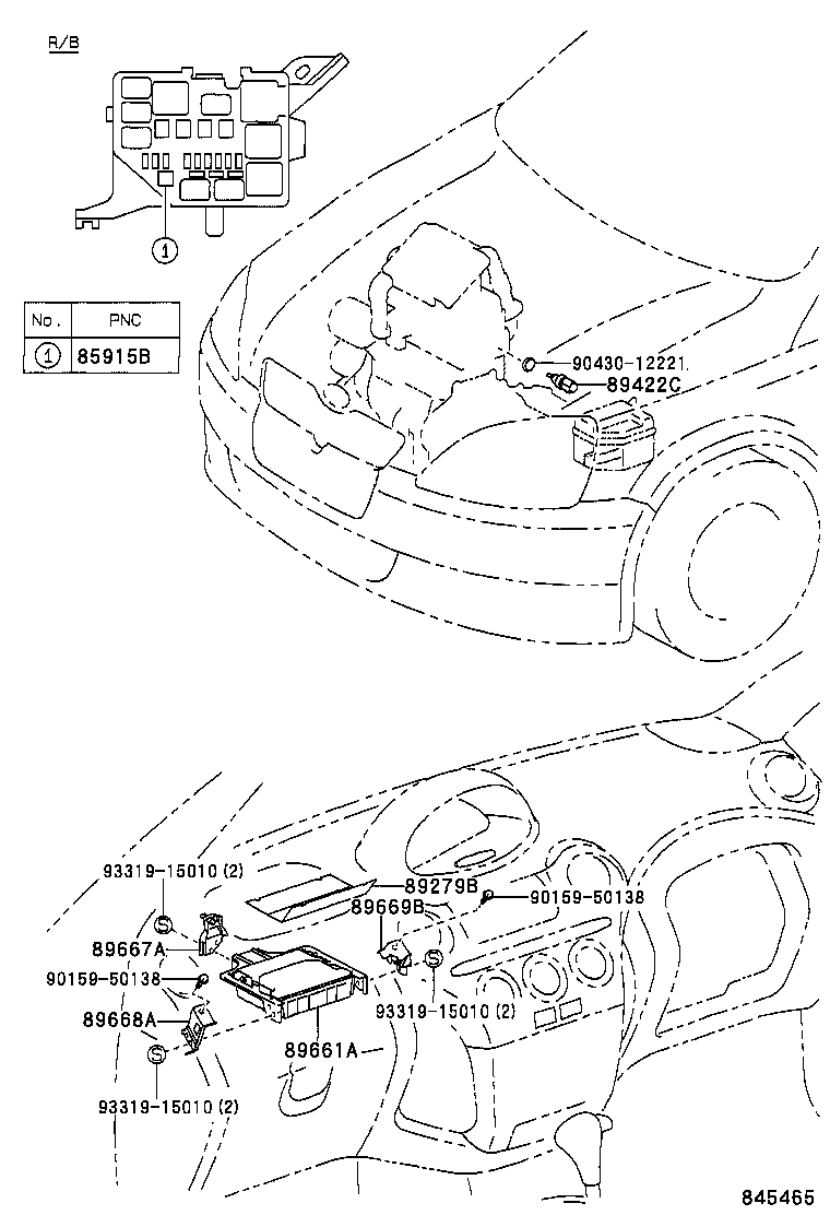 89661-0D170 COMPUTER, ENGINE CONTROL product image