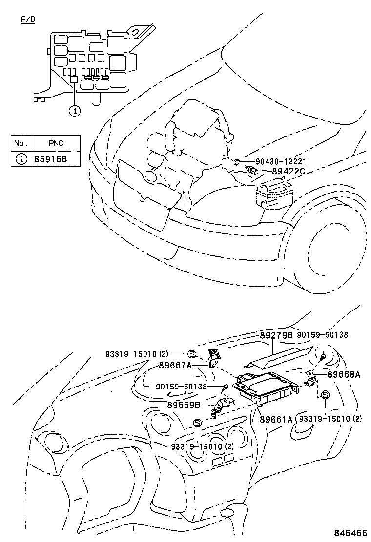 89661-0D170 COMPUTER, ENGINE CONTROL product image