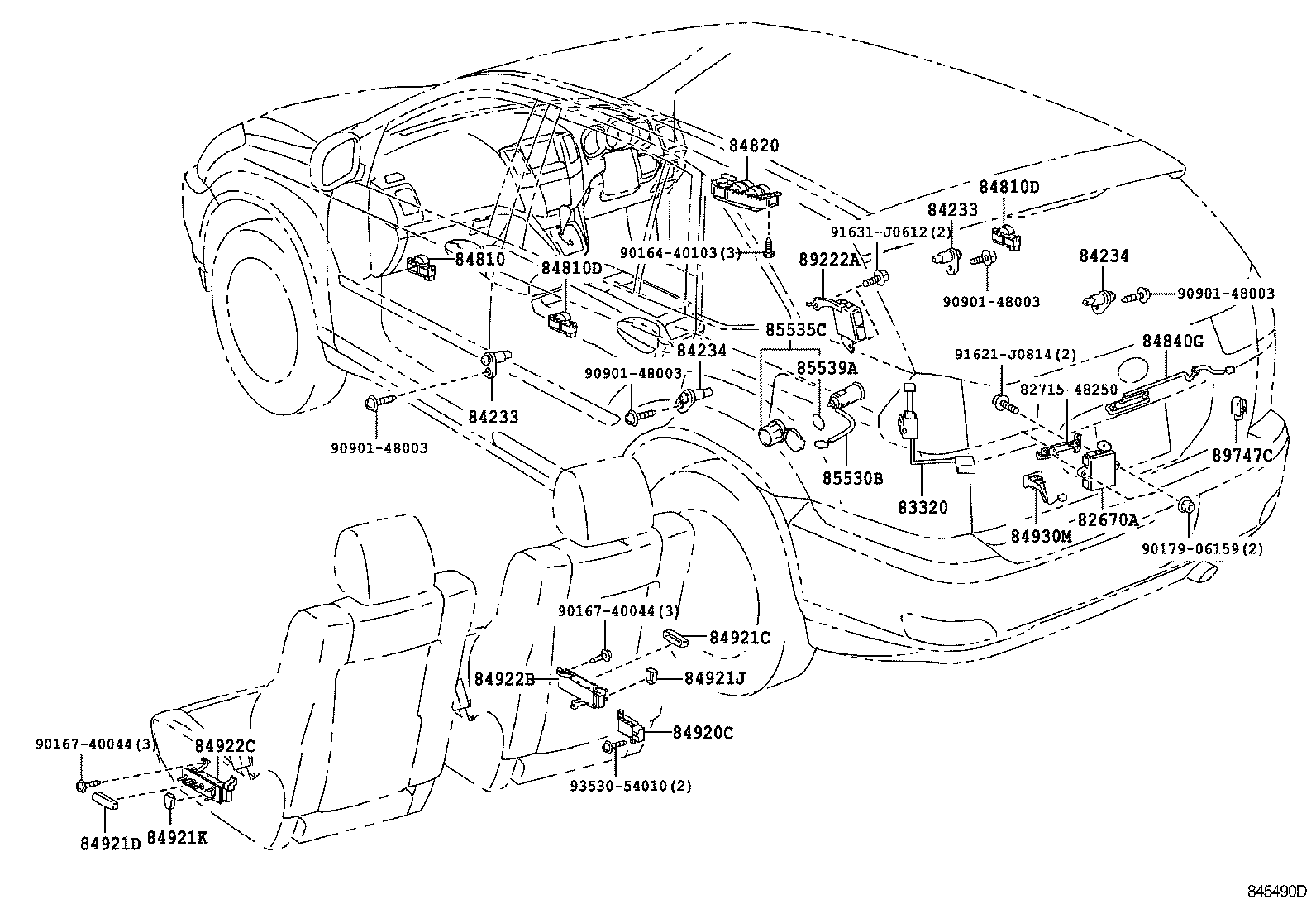 82730-48331 BLOCK ASSY, INSTRUMENT PANEL JUNCTION product image