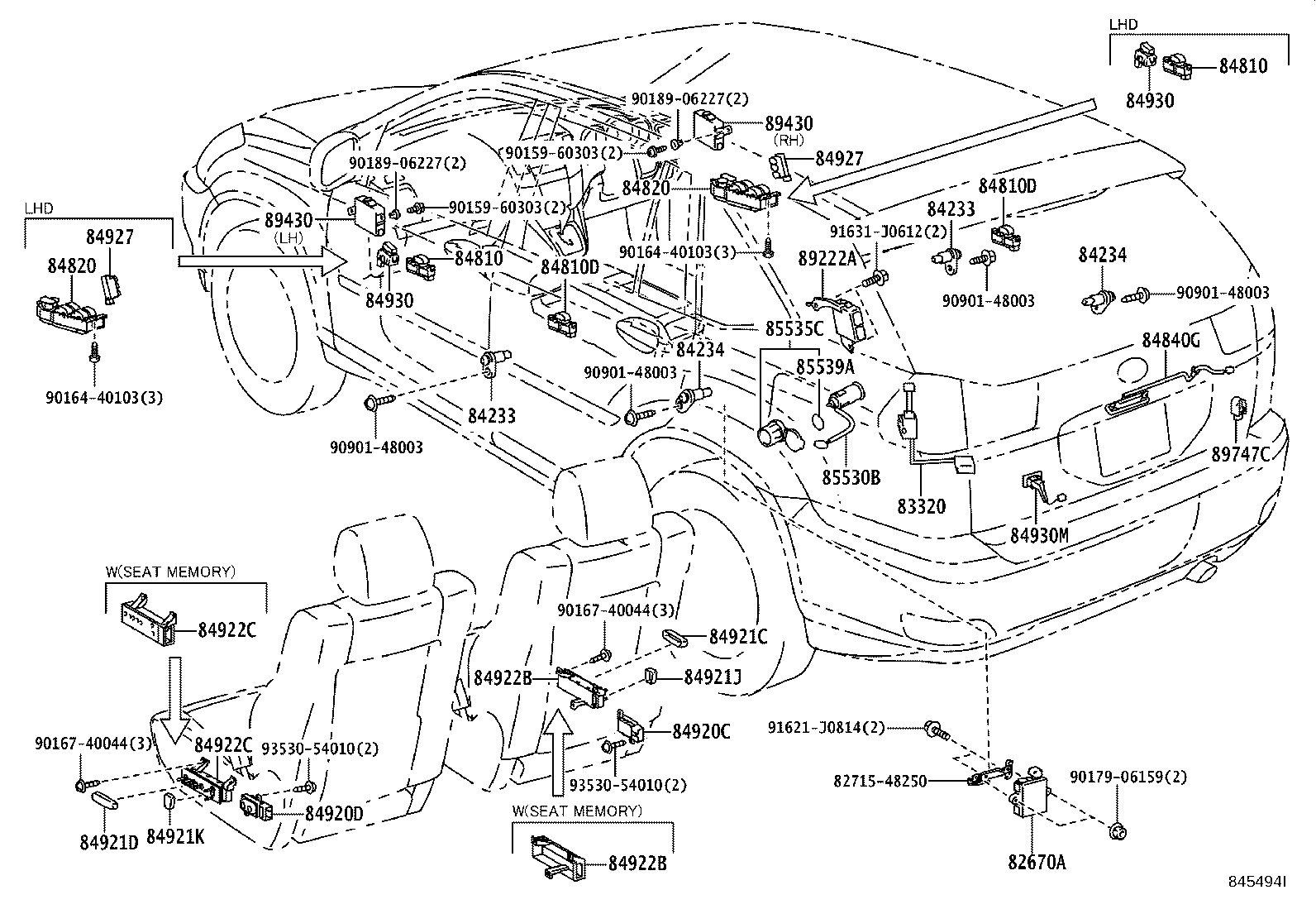82730-48253 BLOCK ASSY, INSTRUMENT PANEL JUNCTION product image