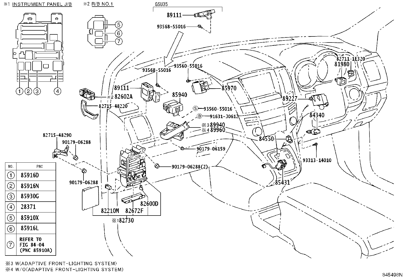 82730-48253 BLOCK ASSY, INSTRUMENT PANEL JUNCTION product image