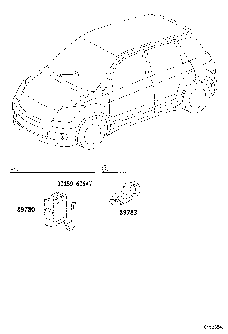 89780-52051 COMPUTER ASSY, TRANSPONDER KEY product image