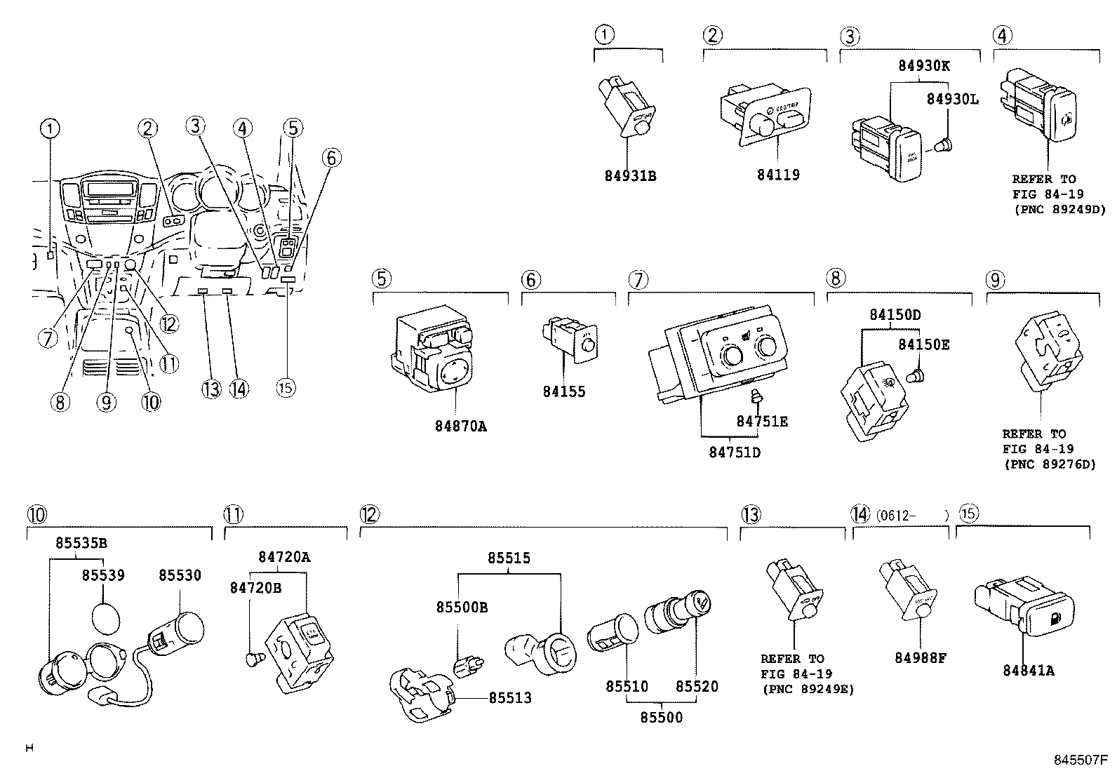 82730-48253 BLOCK ASSY, INSTRUMENT PANEL JUNCTION product image