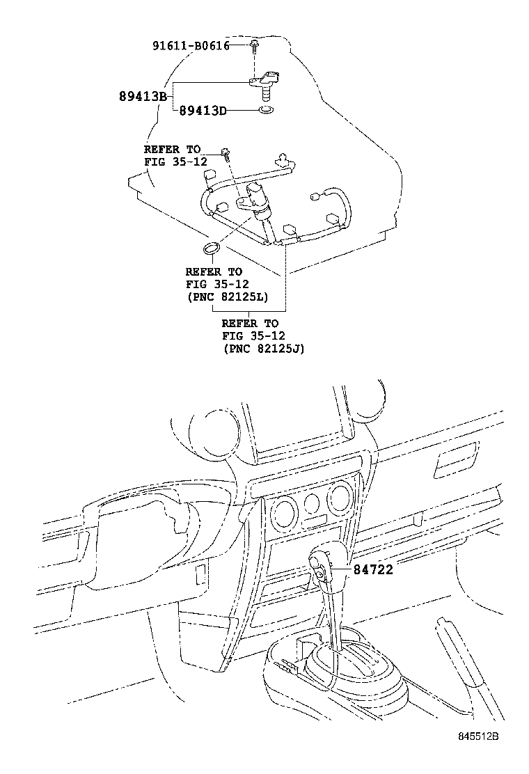 84722-52090-B0 SWITCH, TRANSMISSION CONTROL product image