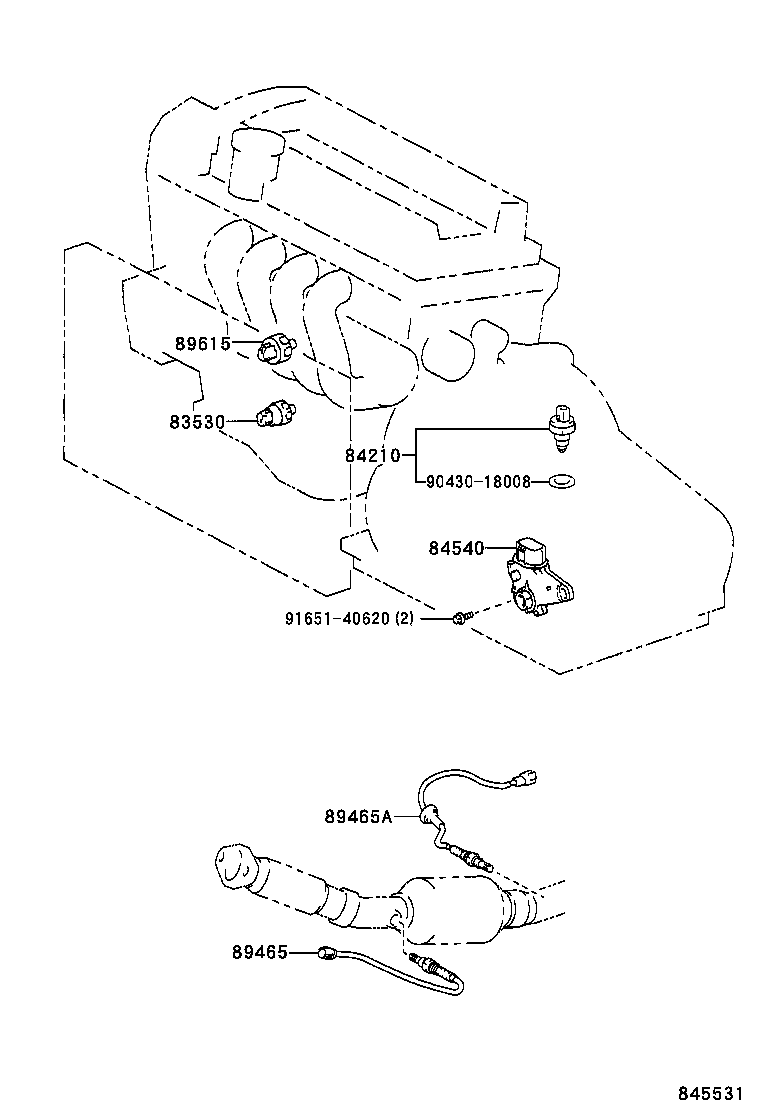 89245-44010 SENSOR, STEERING product image