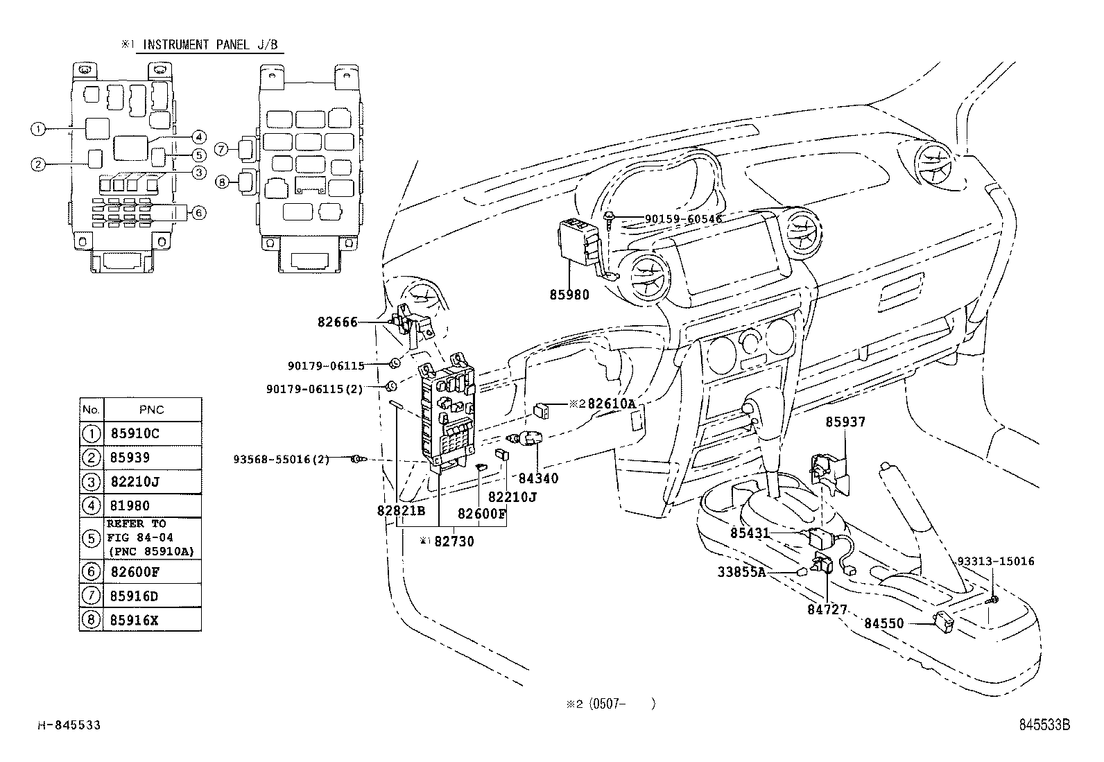 89245-44010 SENSOR, STEERING product image