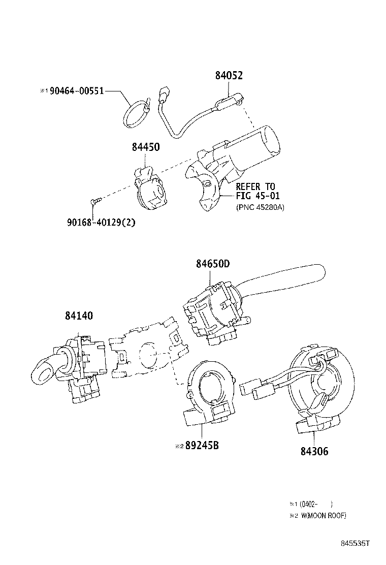 89245-44010 SENSOR, STEERING product image