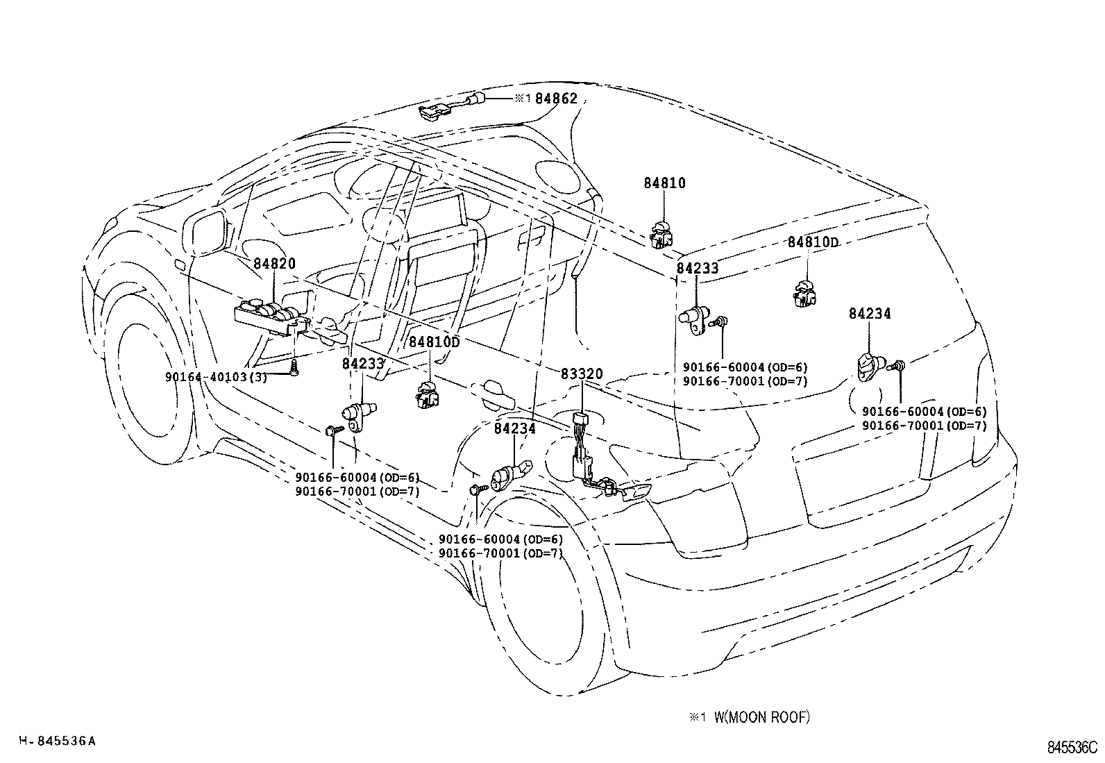 89245-44010 SENSOR, STEERING product image