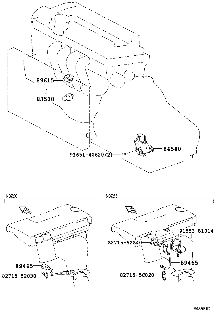 55937-46010 KNOB SUB-ASSY, CONTROL, NO.1 product image