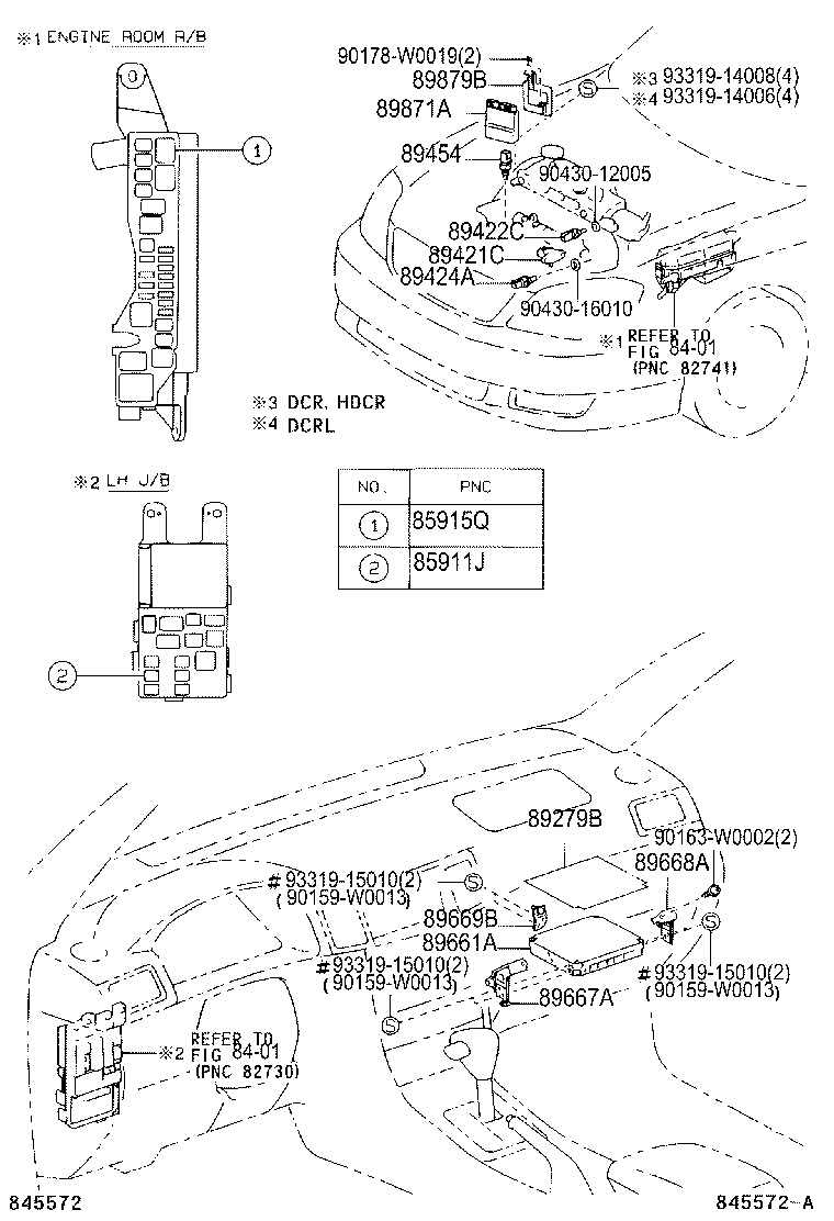 89667-02100 BRACKET, ENGINE CONTROL COMPUTER, NO.1 product image