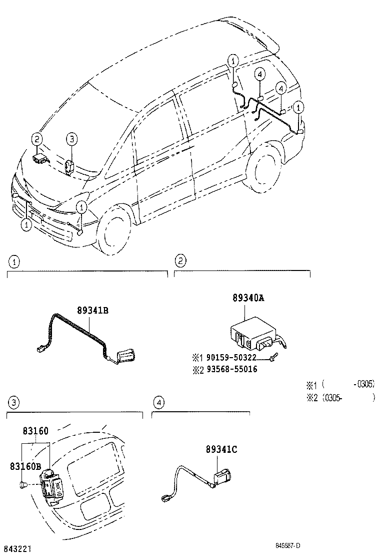 83160-28040 INDICATOR ASSY, CLEARANCE WARNING product image