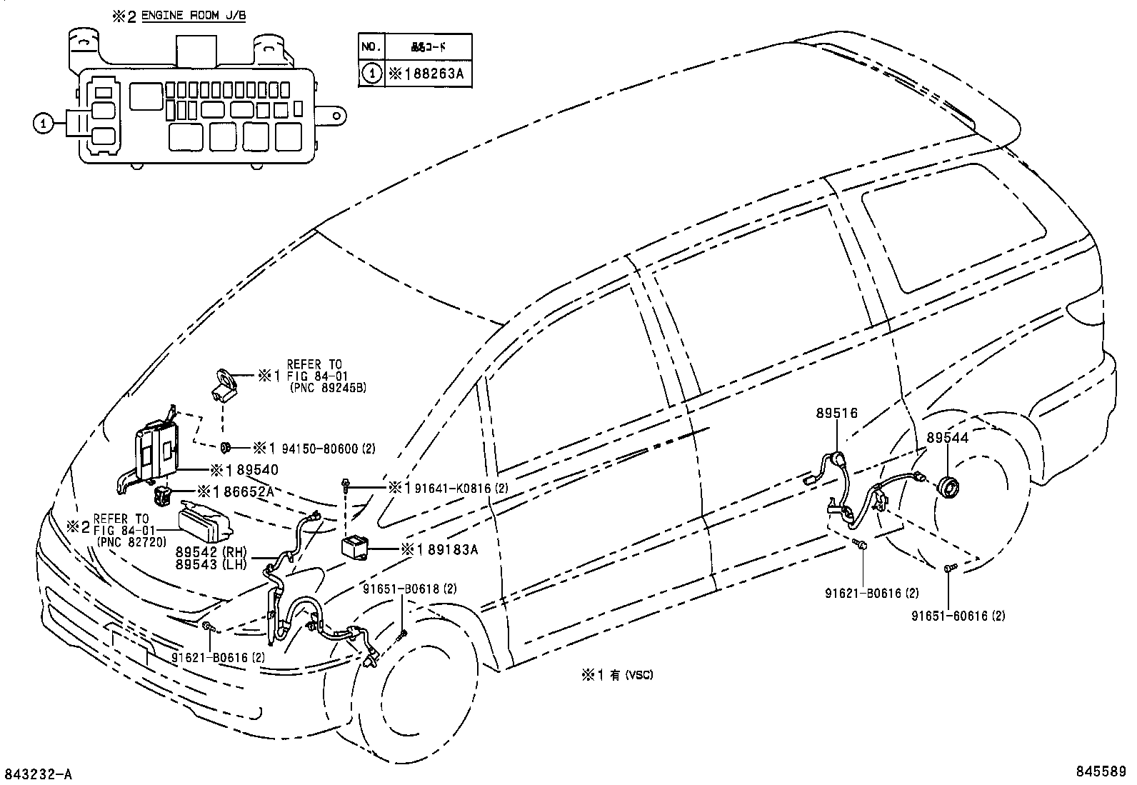 89545-28150 SENSOR, SPEED, REAR RH product image