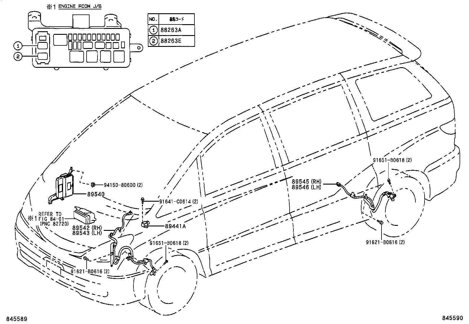 89545-28150 SENSOR, SPEED, REAR RH product image