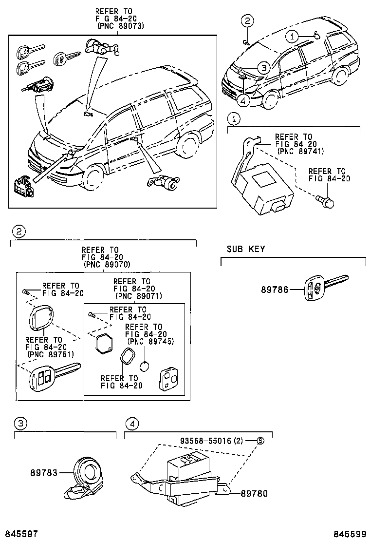 89780-28040 COMPUTER ASSY, TRANSPONDER KEY product image