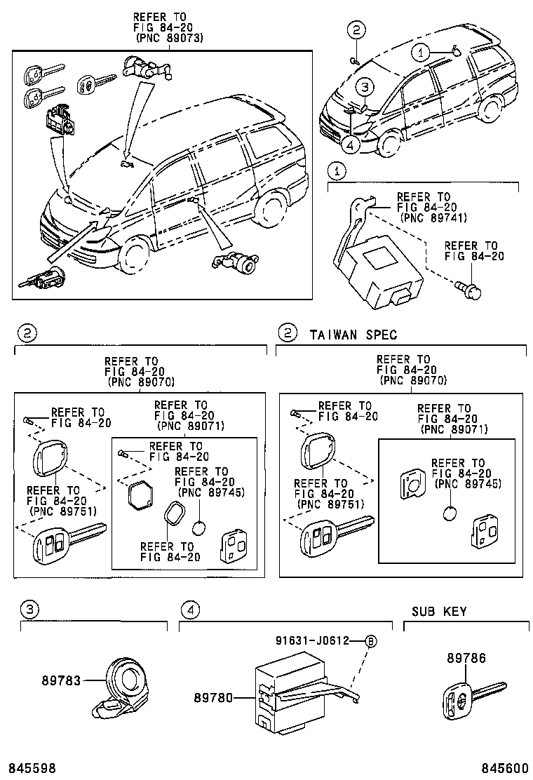 89780-28040 COMPUTER ASSY, TRANSPONDER KEY product image