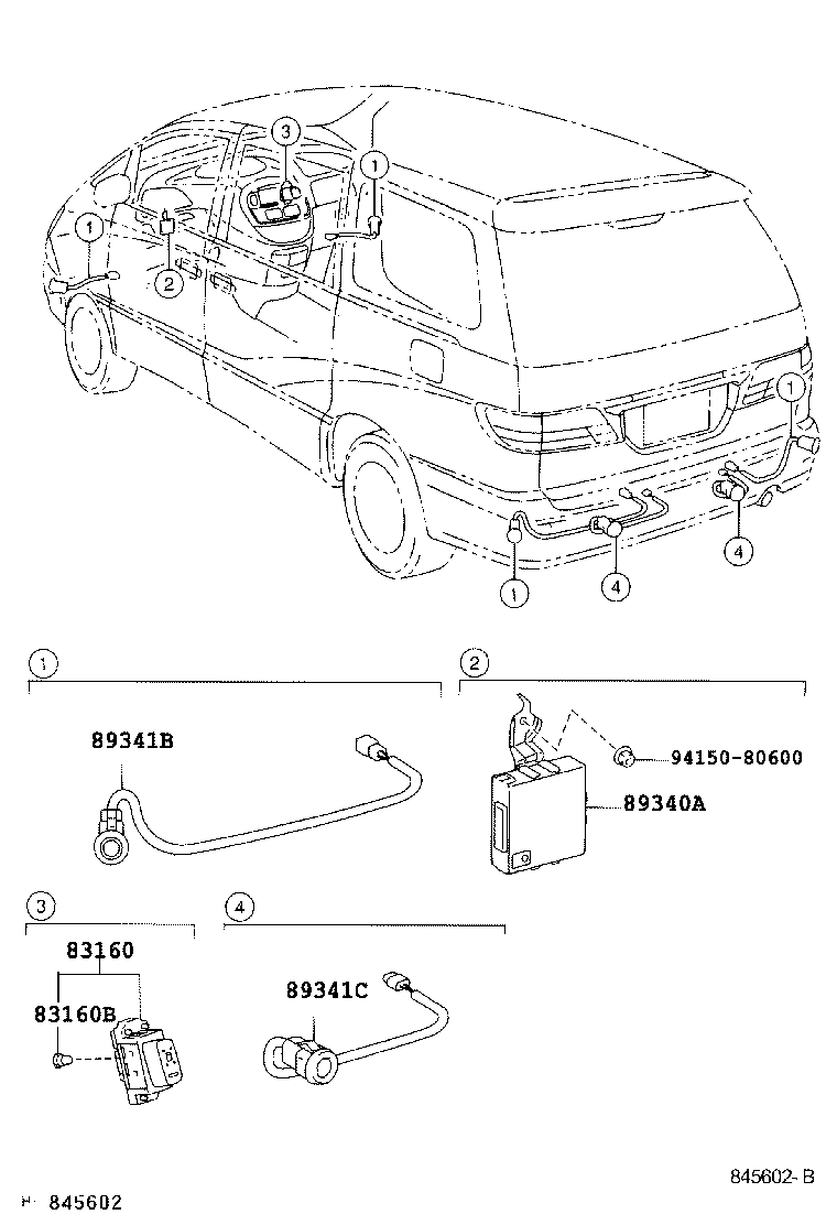 89340-28120 COMPUTER ASSY, CLEARANCE WARNING product image