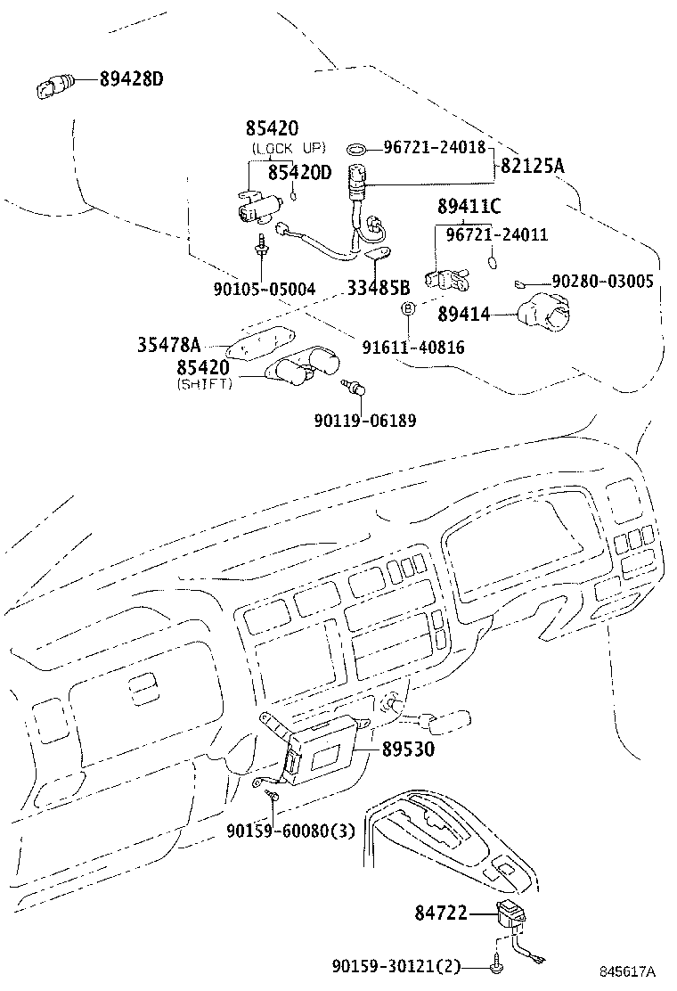 89530-25020 COMPUTER ASSY, TRANSMISSION CONTROL product image