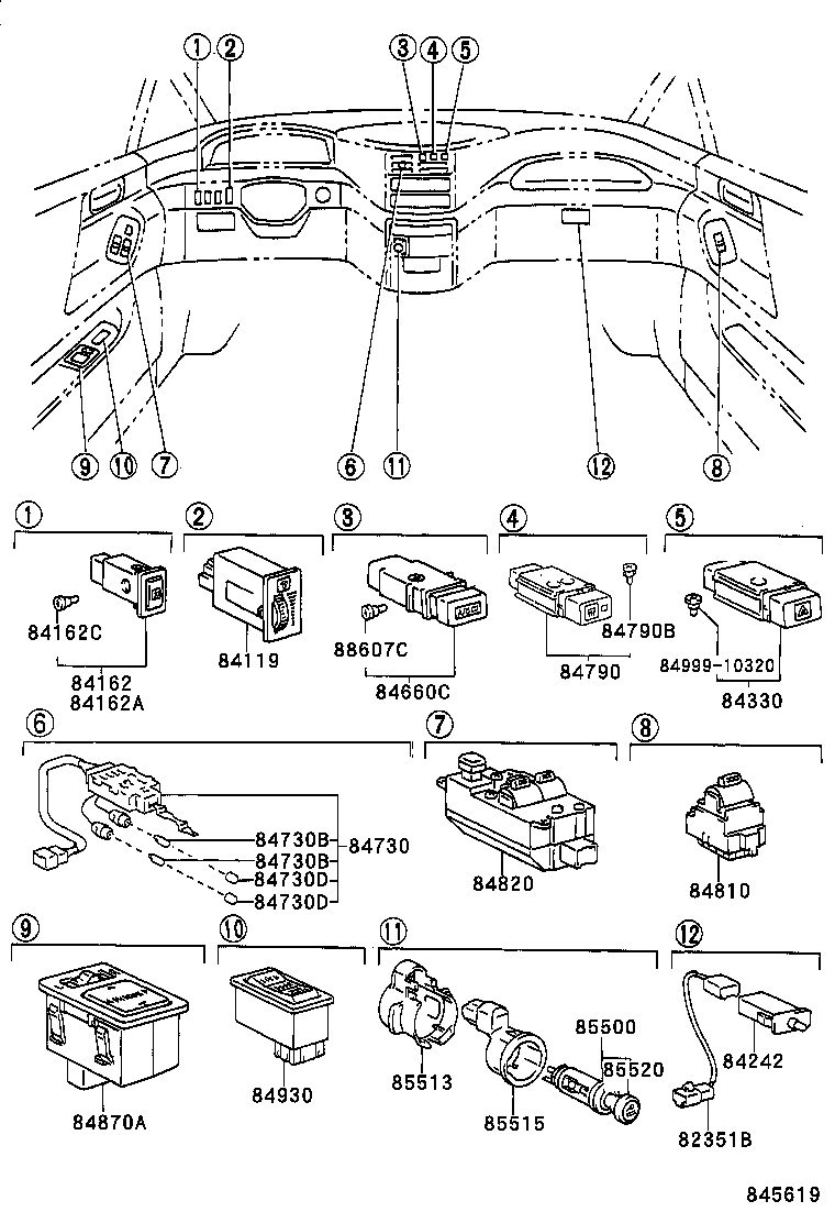 23080-76010 RESISTER, FUEL PUMP product image